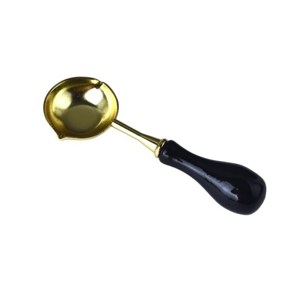 Spoon for wax, for the stamp, golden color